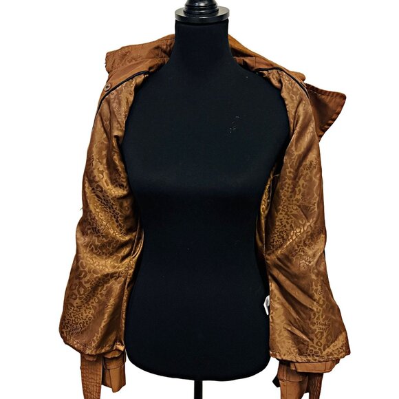 Express Trench Double Breasted Peacoat Long Sleeve Mid-Length Windbreaker Jacket - Picture 7 of 11